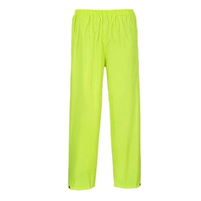 Afbeelding van Portwest S441 Heren Lichte Verstelbare Waterdichte Klassieke Regenbroek Geel, 4XL