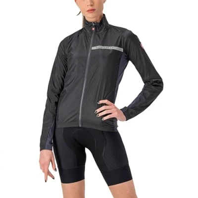 Afbeelding van Castelli SQUADRA STRETCH fietsjas Dames Light Black/Dark Gray Vrouwen maat XS