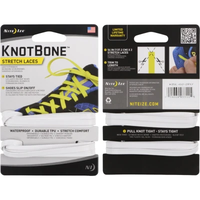 Afbeelding van Nite Ize Knotbone Laces White Veters Wit