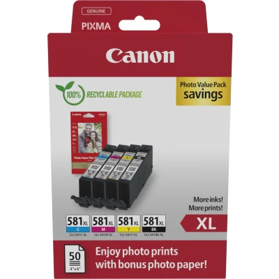 Afbeelding van Canon CLI 581 XL multipack Photo