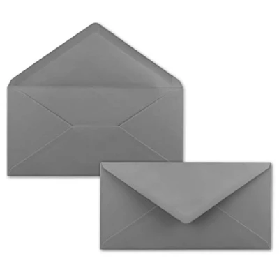 Afbeelding van Neuser enveloppen DIN lang 220 x 110 mm met rubberen flap 75 donkergrijs