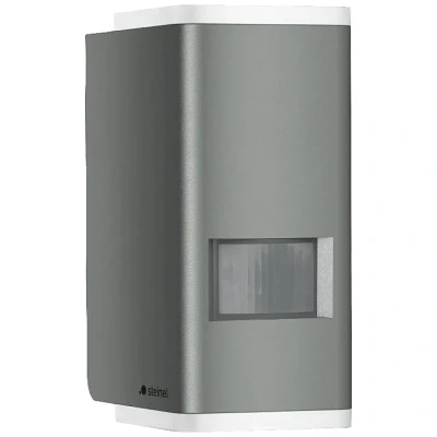 Afbeelding van Steinel Wandlamp L 930 S antraciet, 9,3 W LED buitenlicht, 140 bewegingsmelder, op/neerlicht warm wit, continu licht