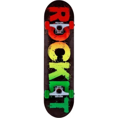 Afbeelding van Skateboard Rasta Fade 8 inch Rocket