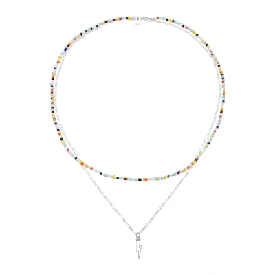 Afbeelding van Kuzzoi Flash Layer Chain Ketting, Heren, Maat: 50, Bicolor
