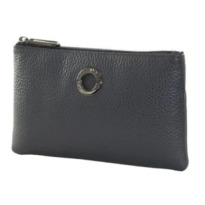Afbeelding van MANDARINA DUCK Leren Utensil zak Mellow Leather Pouch Dress Blue Donkerblauw