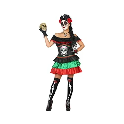 Afbeelding van Kostuums voor Kinderen Th3 Party Multicolour Skelet Maat 10 12 Jaar