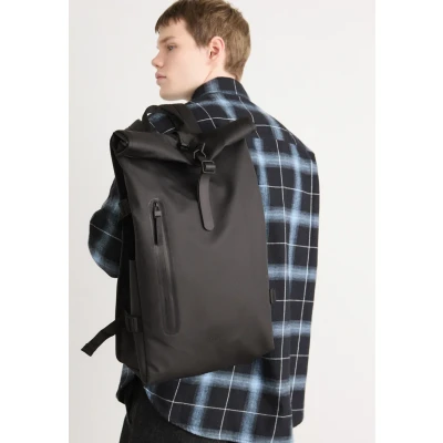 Afbeelding van Rains Rolltop Large Unisex Rugzak, Maat: One Size, Black