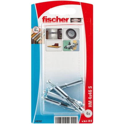 Afbeelding van Fischer HM 4 x 46 S K NV Hollewandplug mm 049392 1 set(s)