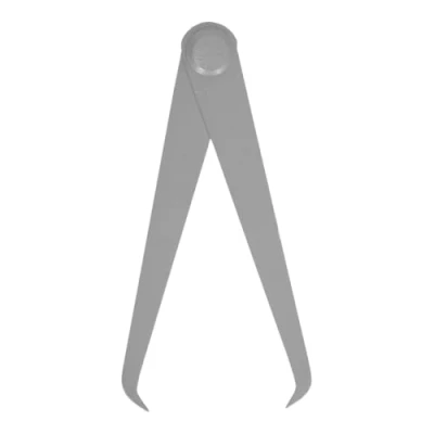 Afbeelding van KS Tools, Schraapgereedschap, Precisie ponskompas binnen schuifmaat