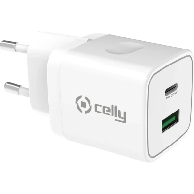 Afbeelding van Celly ProPower USB A C Wandoplader Kleurloos Powerbanks, Batterijladers &amp; Kabels