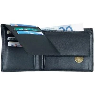 Image de Alassio porte monnaie classique, en cuir, noir