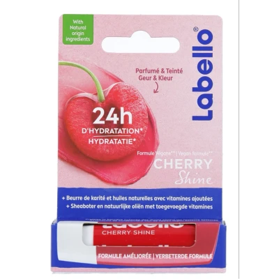 Afbeelding van 1+1 gratis: Labello Lippenbalsem Blister Cherry Shine