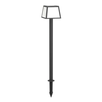 Afbeelding van EGLO Altilia Solar Priklamp Staande lamp Buiten zonne energie LED 106 cm Zwart/Wit