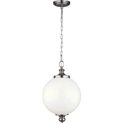 Afbeelding van Feiss LED Pendelarmatuur Parkman 1X E27 Max 60W Dimbaar Polished Nickel