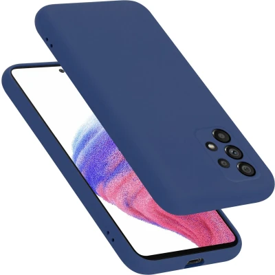 Afbeelding van Cadorabo Hoesje geschikt voor Samsung Galaxy A53 5G in LIQUID BLAUW Beschermhoes gemaakt van flexibel TPU silicone Case Cover
