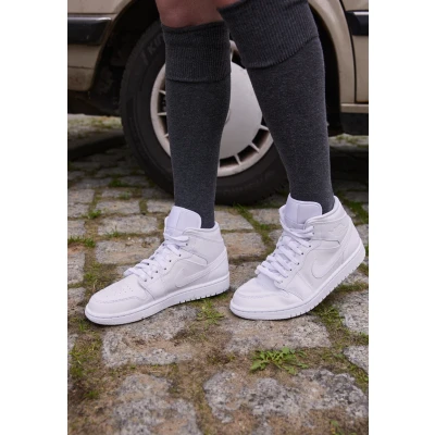 Afbeelding van Jordan WMNS AIR 1 MID 365 Sneakers hoog, Dames, Maat: 36, White Leer en imitatieleer