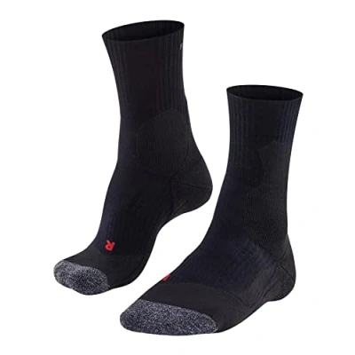 Afbeelding van FALKE TE2 Tennissokken anti blaren, medium padding functioneel garen sportsokken heren zwart Maat 39 41