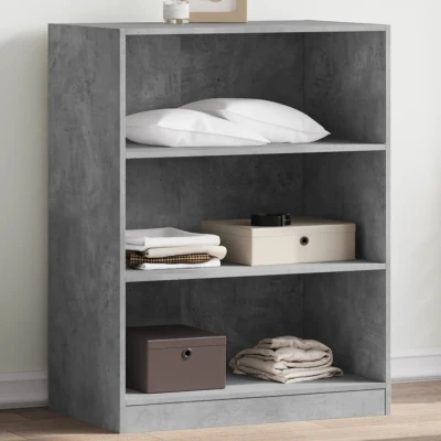 Afbeelding van Kledingkast 77x48x102 cm bewerkt hout betongrijs