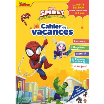 Image de Disney Marvel Spidey et ses amis extraordinaires de la PS à MS Cahier vacances 2025