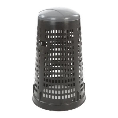 Afbeelding van Ruff geperf. Afvalbak 110 ltr. Zwart/grijs