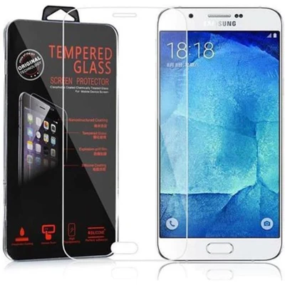 Afbeelding van Cadorabo Screenprotector geschikt voor Samsung Galaxy A8 2015 Pantser film Beschermende in KRISTALHELDER Geharde (Tempered) display beschermglas 9H hardheid met 3D Touch