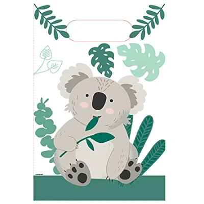 Afbeelding van Amscan Koala 9908601 papieren verrassingszakjes voor verjaardagsfeestjes, 8 stuks