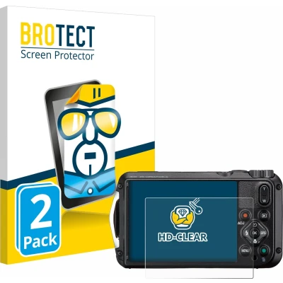 Afbeelding van BROTECT Screenprotector voor Ricoh Pentax WG 8 Folie Beschermfolie transparant (2 Stuks)