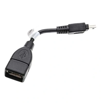 Afbeelding van vhbw OTG adapter compatibel met Sony HDR CX115E, CX155E, CX130E Mobile Apparaat Mini USB (stekker) naar A aansluiting, zwart