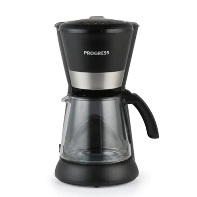 Afbeelding van Progress EK6160P Filter Coffee Machine 1.5 L Maker, 10 Cup Drip Machine, Glass Carafe, Anti Drip, Removable Reusable Filter, 40 Minute Keep Warm Function &amp; Auto Shut Off, 1080 W, Black