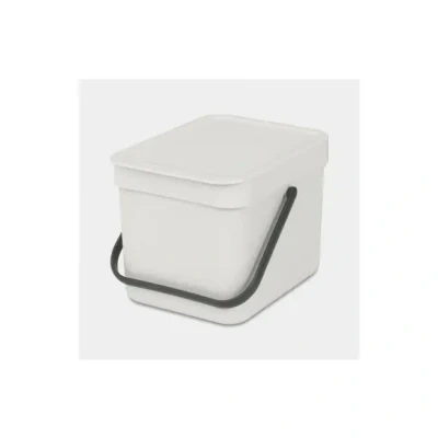 Afbeelding van Brabantia Sort &amp; Go Prullenbak 6 Liter Wit
