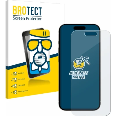 Afbeelding van BROTECT Screenprotector voor Apple iPhone 15 Pro Folie Beschermfolie Beschermglas matte