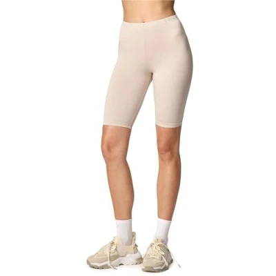 Afbeelding van Merry Style MS MS10 145 LE Dames Leggings Sport Vrijetijdsbroek Kort Viscose Sporbroek Yogabroek Beige M