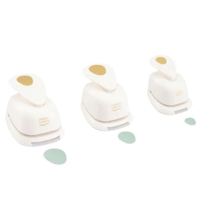 Afbeelding van Vaessen Creative 3 stuks eierperforator tot 250 g/m² voor knutselen met papier en scrapbooking