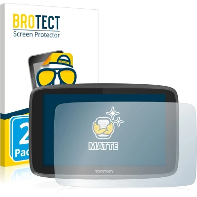 Afbeelding van BROTECT Screenprotector voor TomTom Go 6200 Folie Beschermfolie matte (2 Stuks)