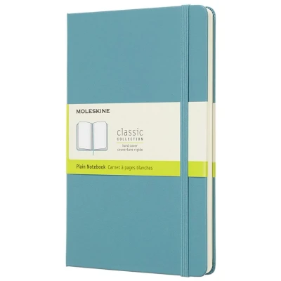 Image de Carnet blanc grand format rigide bleu lagon