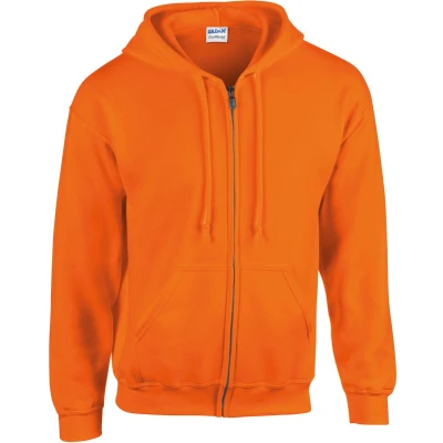 Afbeelding van Gildan Heavy Blend Adult Full Zip Hooded Sweatshirt GI18600 Safety Orange