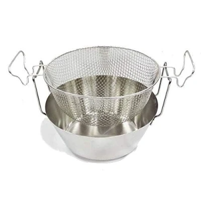 Image de Friteuse avec panier et poignÃ©es hautes en inox Du Nord 30cm