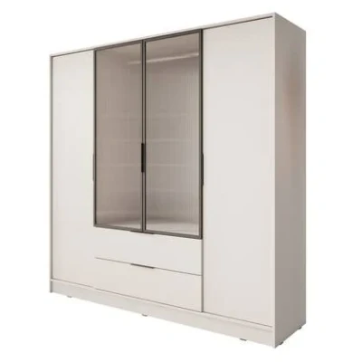 Afbeelding van Meubella Kledingkast Knox Beige 206 cm