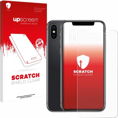 Afbeelding van upscreen Scratch Shield schermbeschermer (1 Stuk, Apple iPhone X), Smartphone beschermfolie, Transparant