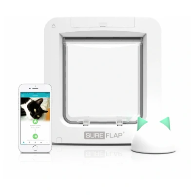 Afbeelding van Sureflap Microchip Huisdierluik Connect Bundel Kattenluik Wit