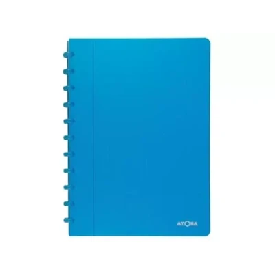Afbeelding van Atoma Trendy schrift, ft A4, 144 bladzijden, commercieel geruit, transparant turkoois schrift
