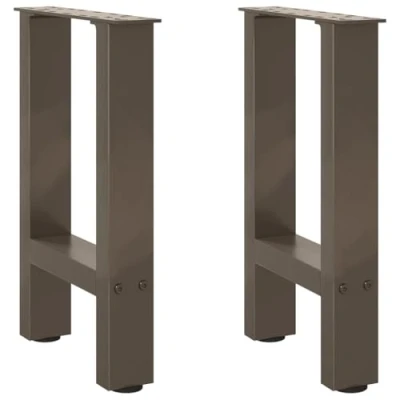 Afbeelding van vidaXL Salontafelpoten 2 st 28x(42 43) cm staal naturel