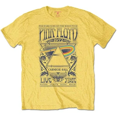 Afbeelding van Pink Floyd Carnegie Hall Poster Heren T shirt L Blauw