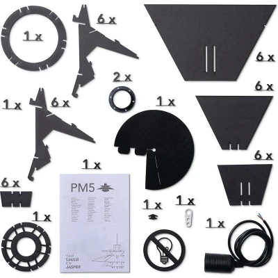 Afbeelding van Van Tjalle en Jasper PM5 hanglamp Black
