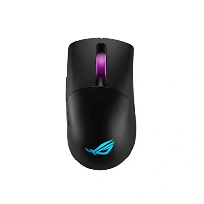 Afbeelding van ASUS ROG Keris Wireless FPS Gaming Mouse, 3 verbindingsmodi, 2,4 GHz/Bluetooth/bekabelde USB, 16.000 dpi optische sensor, 7 programmeerbare knoppen, RGB, ergonomisch, PBT toetsen, swappable