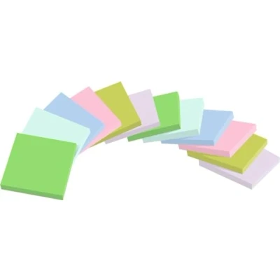 Afbeelding van Post it Super Sticky Notes Recycled, 70 vel, ft 47,6 x mm, assorti, pak van 12 blokken memoblok
