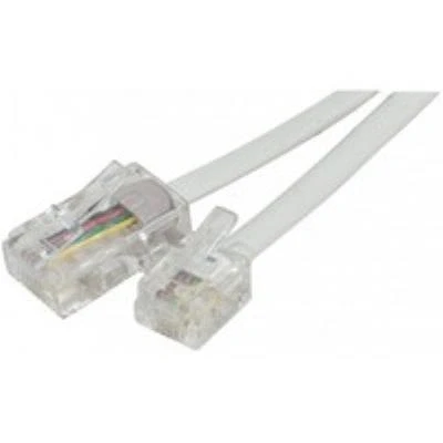 Image de Cordon téléphonique RJ11 vers RJ45 Blanc 10.00M
