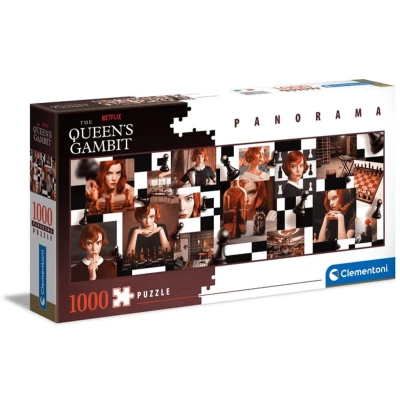 Afbeelding van Clementoni Queen&#039;s Gambit Panorama 1000 delen voor volwassenen, panorama, Netflix Made in Italy, meerkleurig, 39696