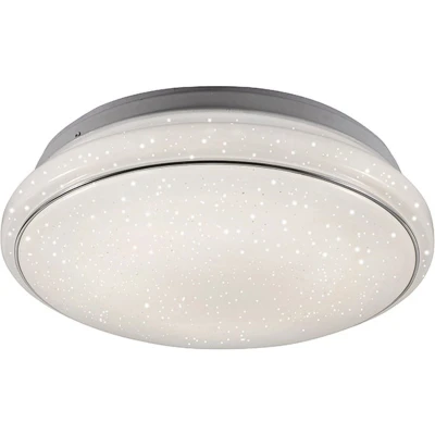 Afbeelding van Leuchten Direct Mars Moderne LED Plafondlamp 1 lichts Ø 350 mm Wit Woonkamer Slaapkamer Keuken