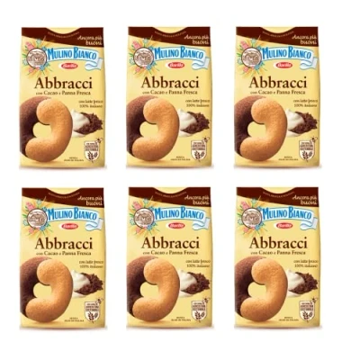 Afbeelding van Mulino Bianco Abbracci 350 g Italië koekjes Brioche 12 stuks